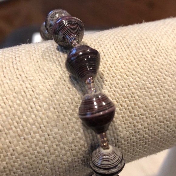 Bead for Life BLISS Brown Marbled Bangle Bracelet - Picture 2 of 8